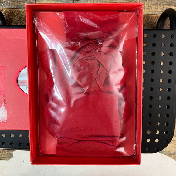 Valentino x Wolford Red Tights Shiny FW2007 Size S Sealed Vintage Hosiery - Picture 2 of 7